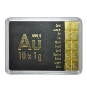 10 X 1 GRAMME D’OR FIN VALCAMBI
