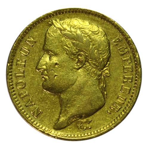 40 Francs Tête Laurée Napoléon 1808 W