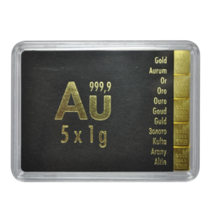 5 x 1 Gramme d’Or Fin Valcambi