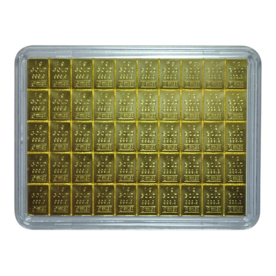 50 x 1 Gramme Fine Gold
