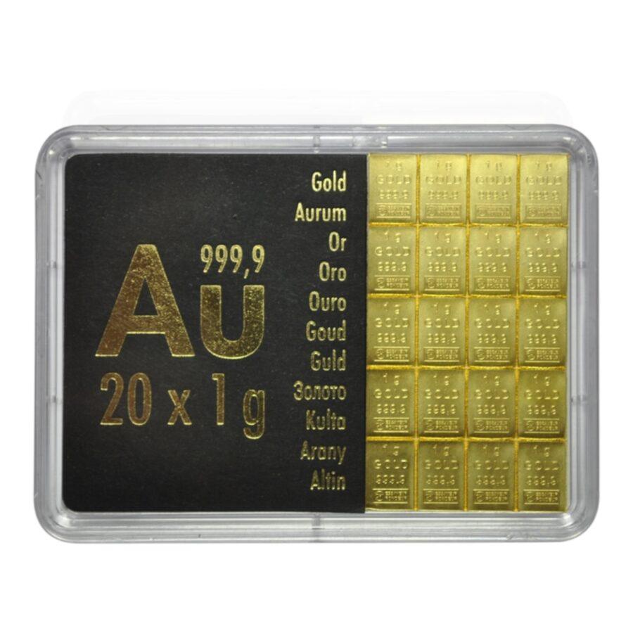 20 x 1 Gramme Fine Gold