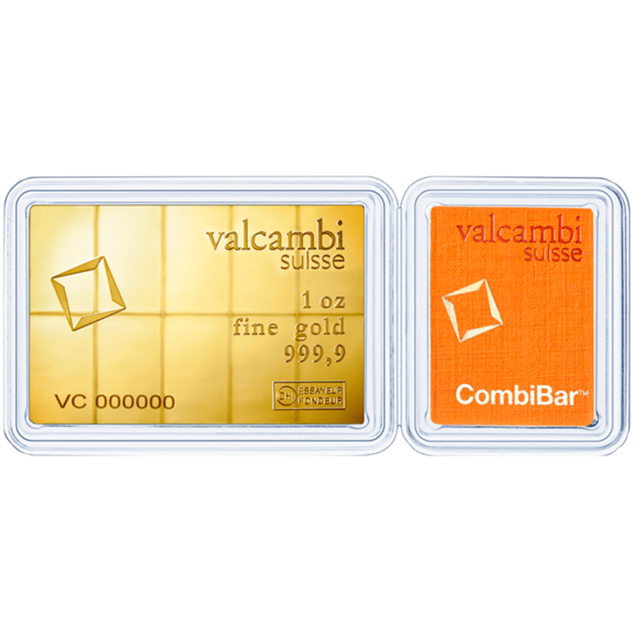 31,1 Grammes Fine Gold  CombiBar Valcambi – Image 2