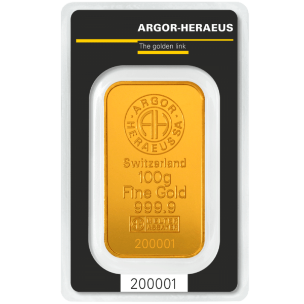 Lingot 100 Grammes d’Or Fin