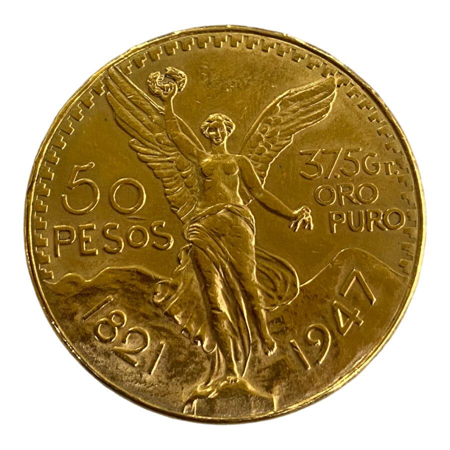 50 Pesos en Or
