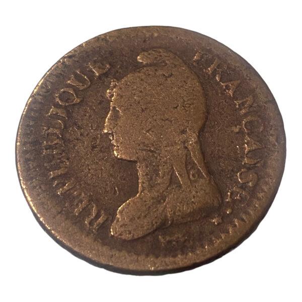 GADOURY 187- 1 DÉCIME 1799- 1800 AN 8 AA- Metz
