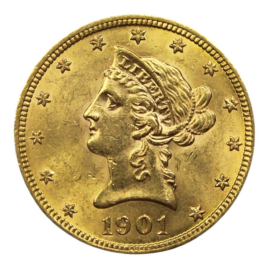 10 Dollars US Or Fin 900.00 ‰