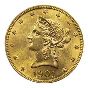 10 Dollars US Or Fin 900.00 ‰