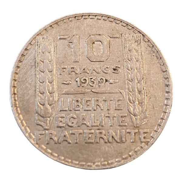10 Francs Turin 1939