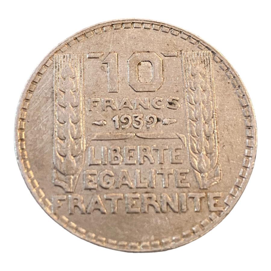 10 Francs Turin 1939