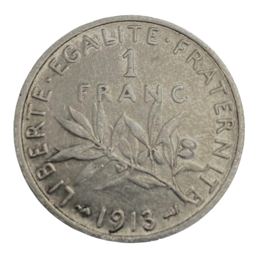 1 Franc Semeuse de 1913 à Paris – Image 2