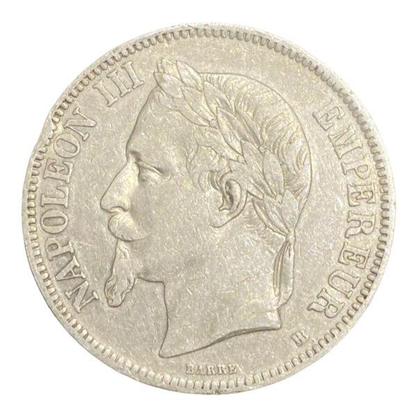 5 Francs NAPOLÉON III, TÊTE LAURÉE