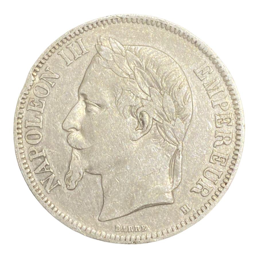 5 Francs NAPOLÉON III, TÊTE LAURÉE