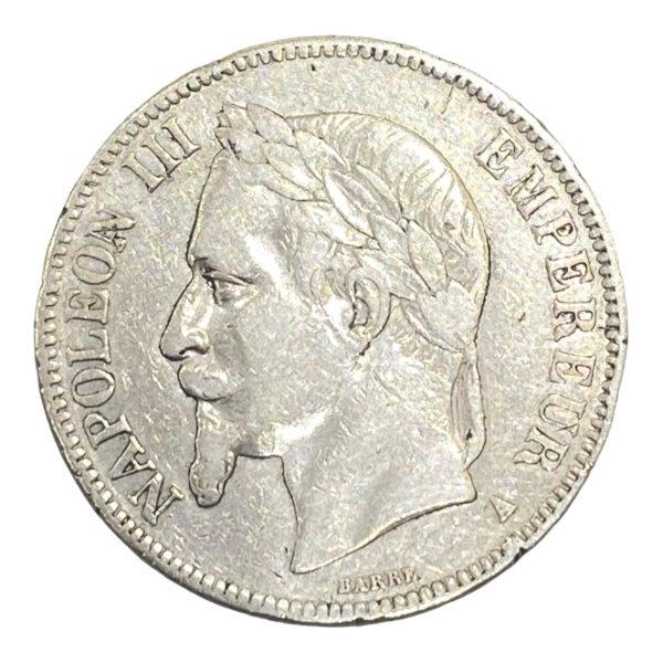 5 Francs Napoléon III, tête laurée, (A) 1867 PARIS