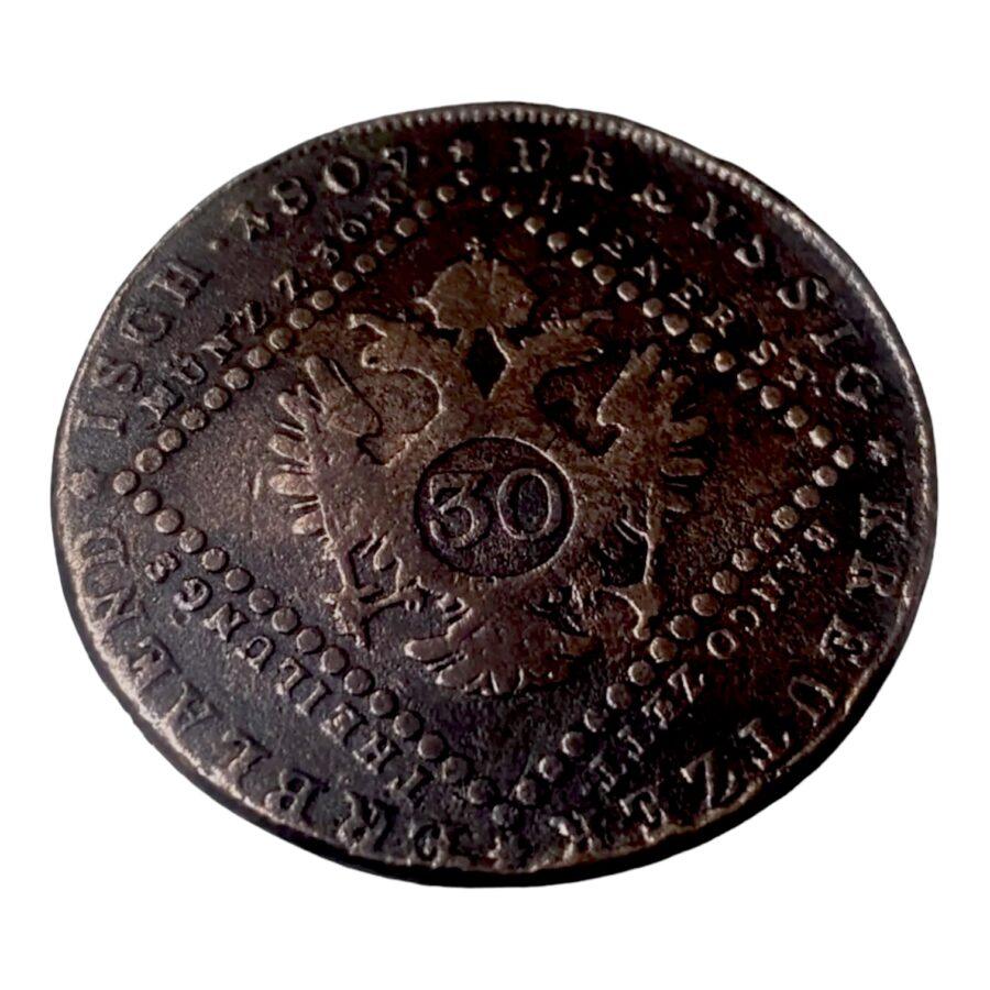 30 Kreuzer de François Ier de 1807 à Vienne – Image 2