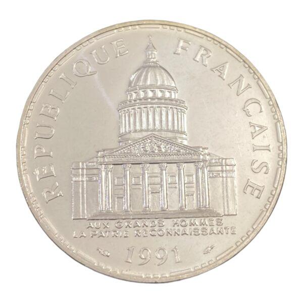100 Francs Argent de 1991 à Paris Rarissime