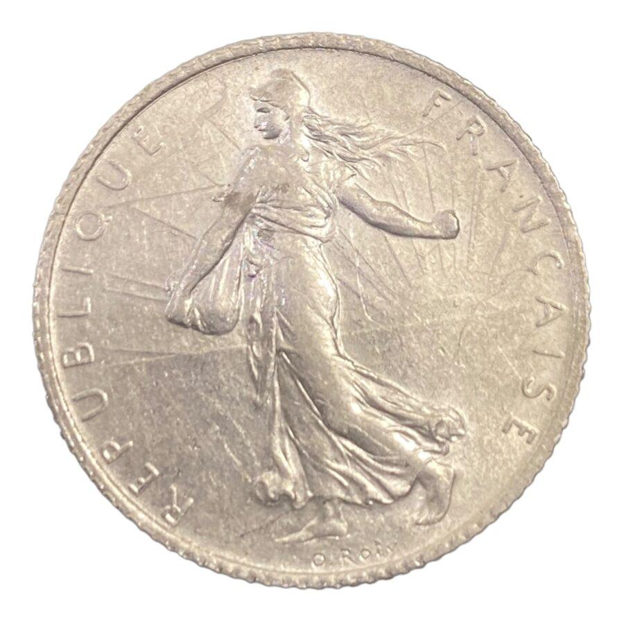 1 Franc Semeuse de 1909 à Paris – Image 2