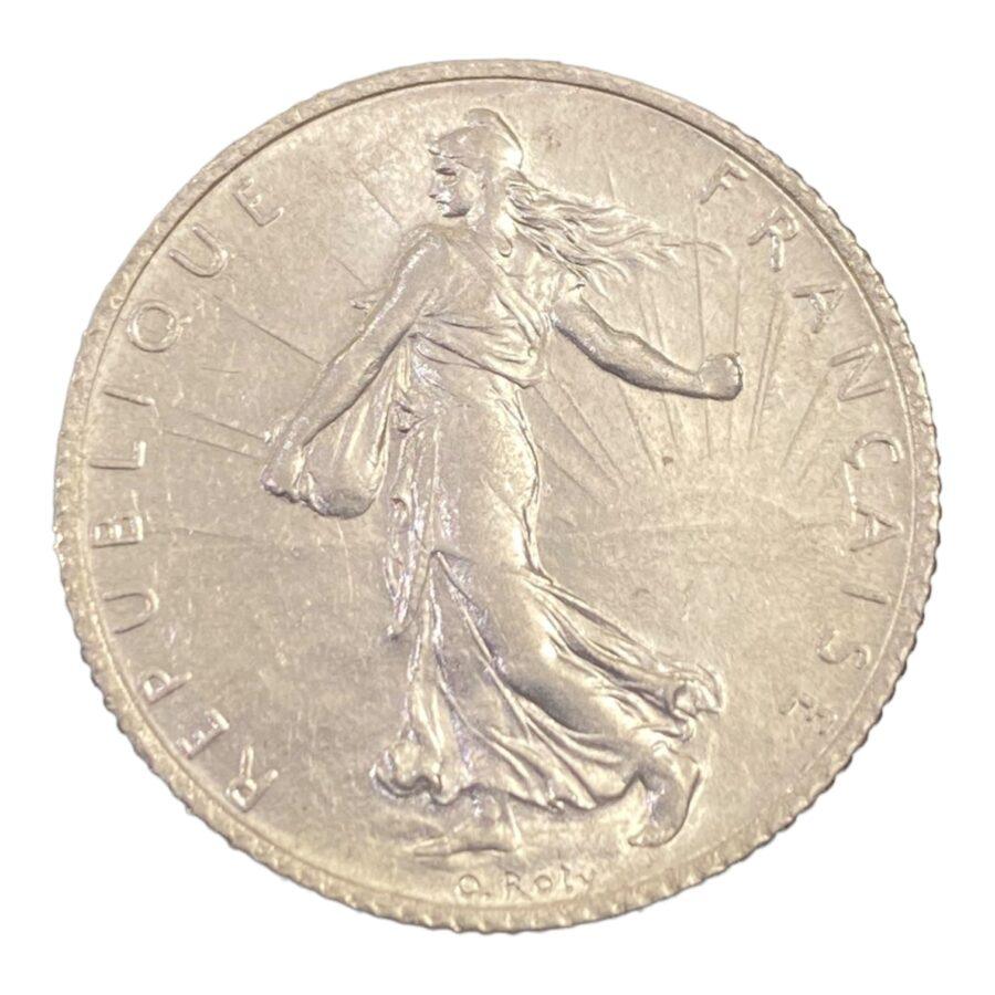 1 Franc Semeuse de 1918 à Paris – Image 2