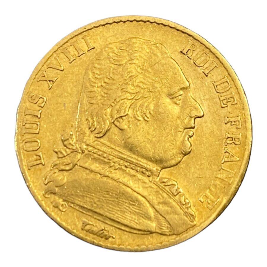 20 Francs de Louis XVIII Paris