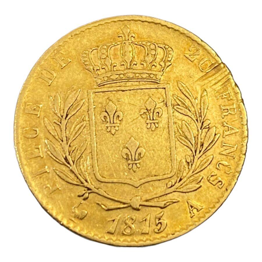 20 Francs de Louis XVIII Paris – Image 2