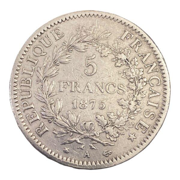 5 Francs Hercule 1875 Paris