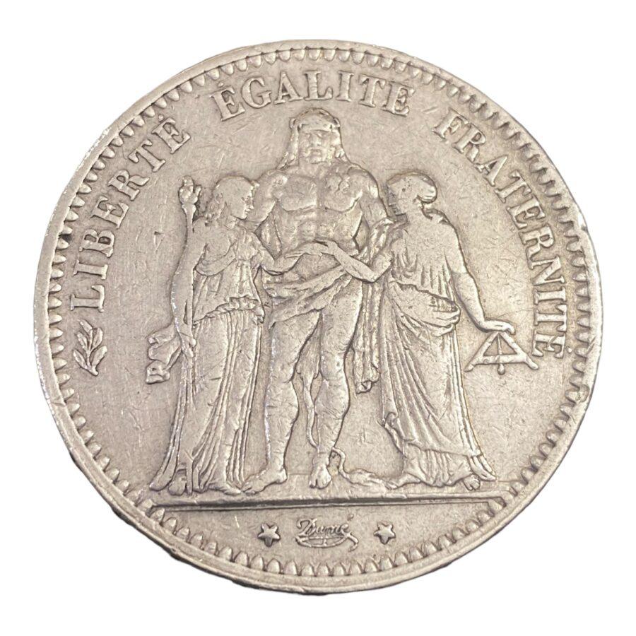 5 Francs Hercule 1875 Paris – Image 2