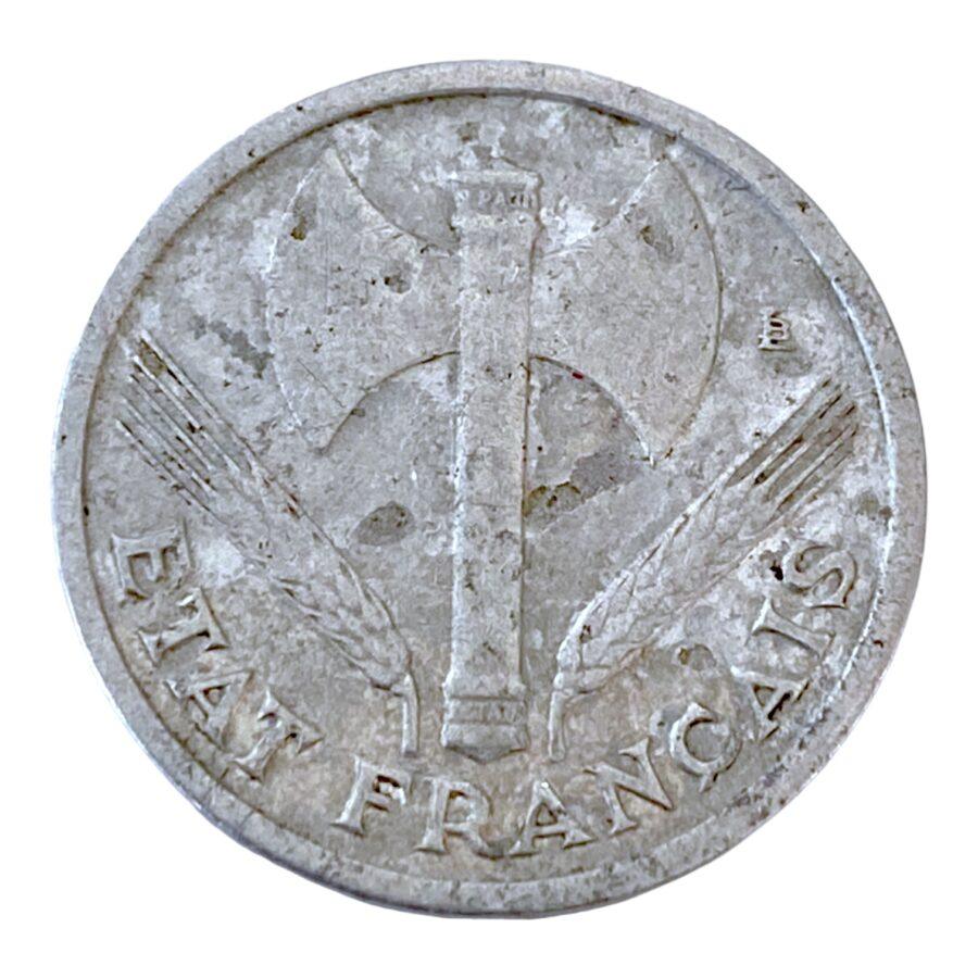 1 Franc Francisque de 1943 Paris – Image 2
