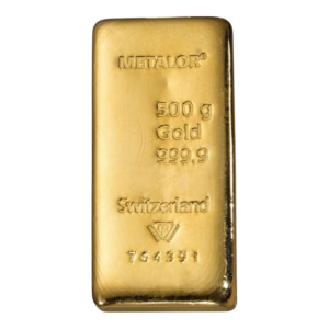 Lingot 500 Grammes d’Or Fin