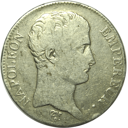 5 Francs Napoléon Empereur AN 13 M