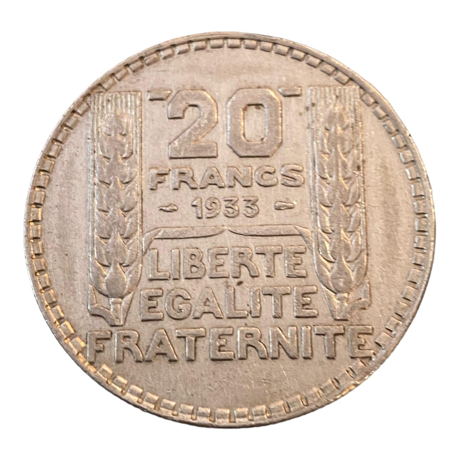 20 Francs Turin 1933