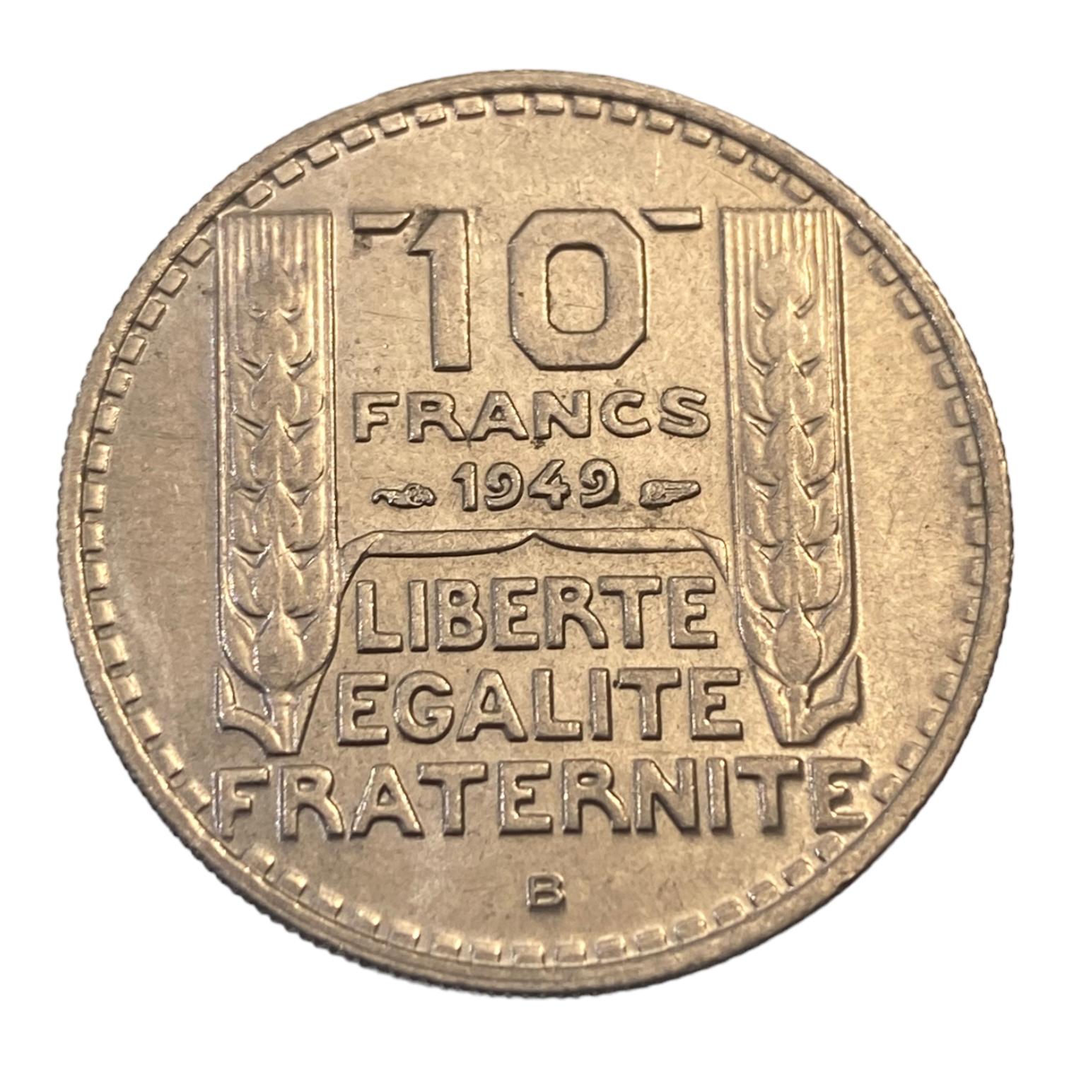 10 Francs Turin 1949 B