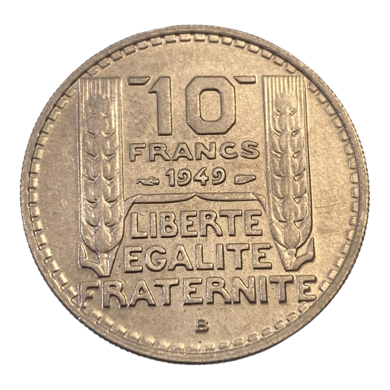10 Francs Turin 1949 B