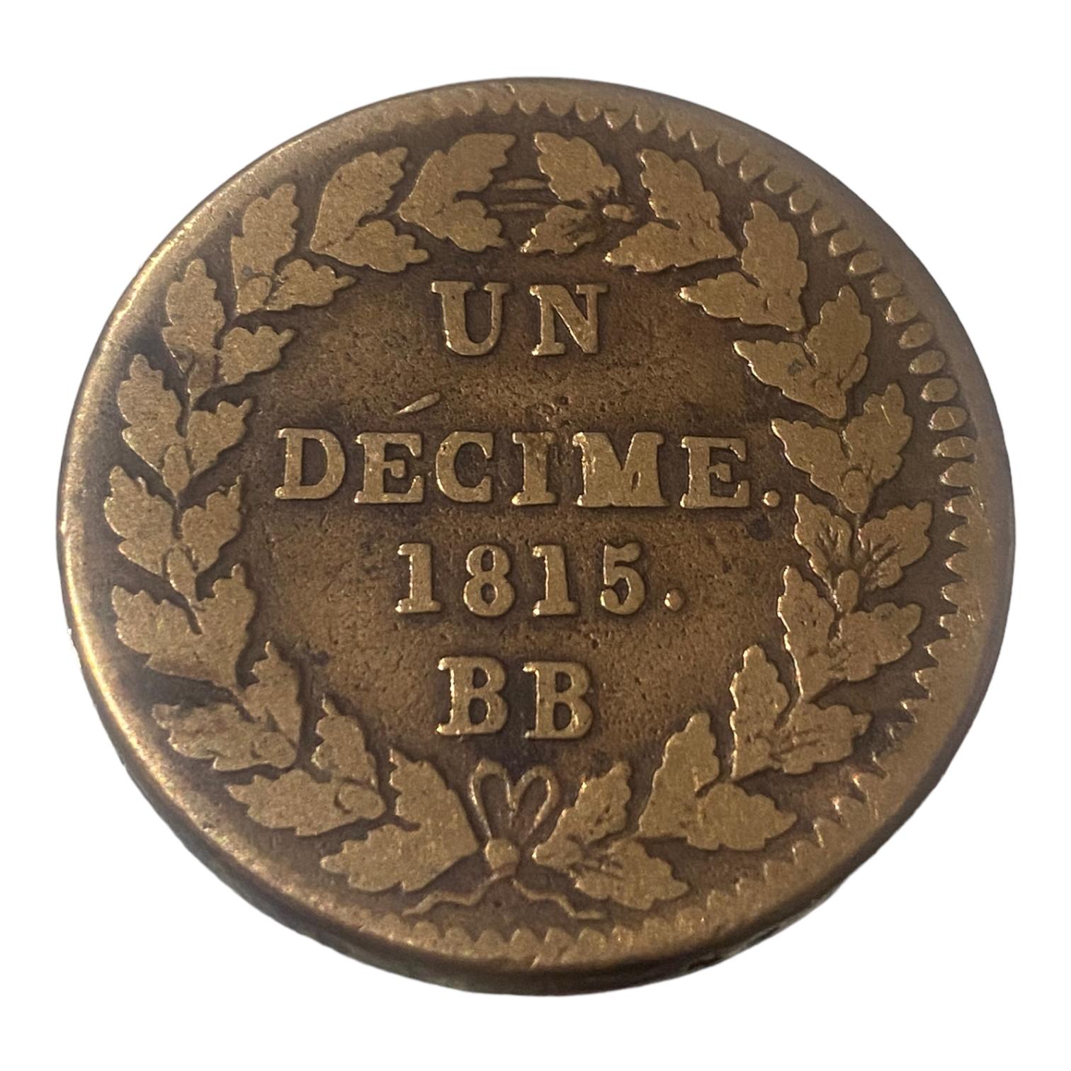 Décimes Louis XVIII de 1815