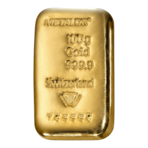 Lingot 100 Grammes d’Or Fin