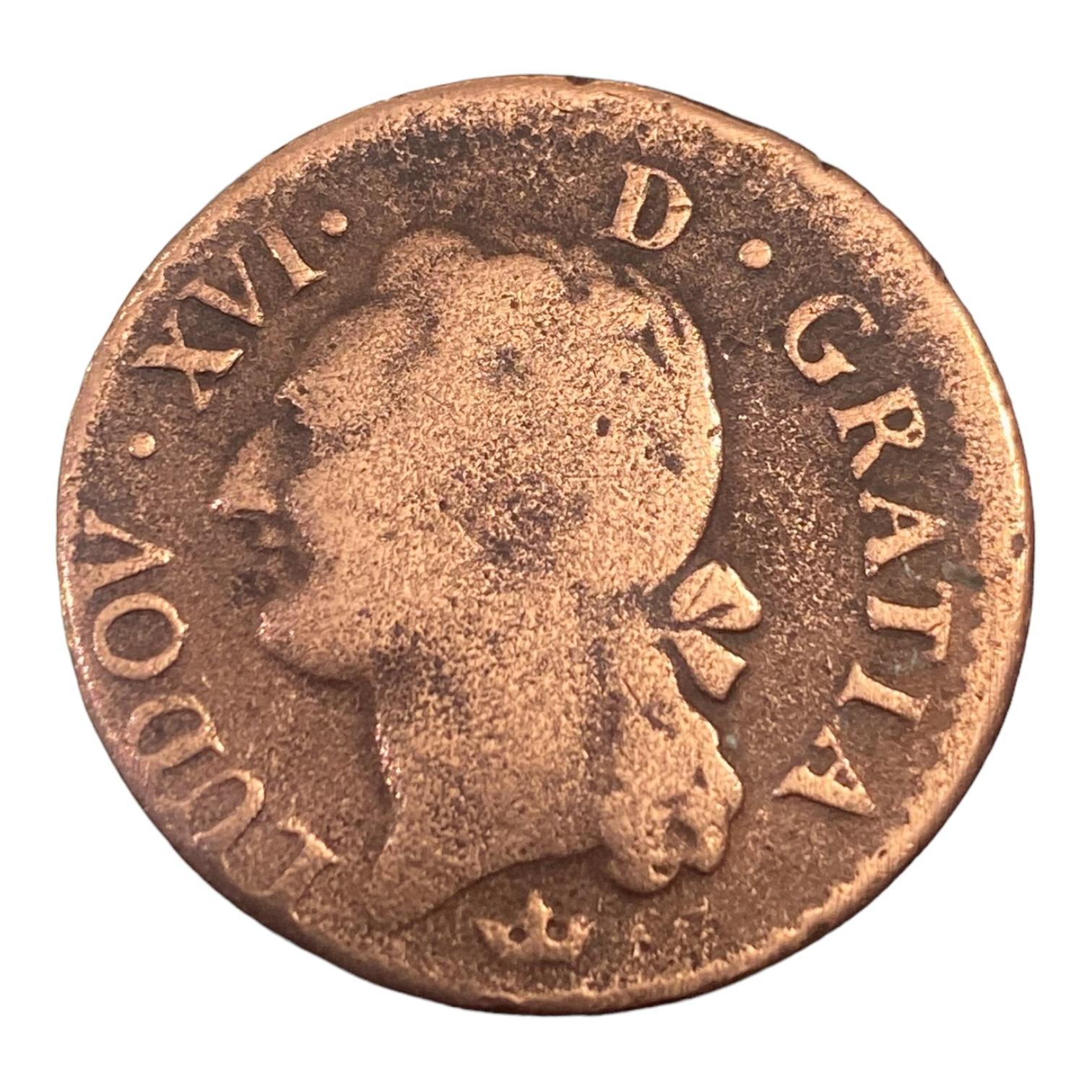 LOUIS XVI Liard dit "à l'écu" 1789 Toulouse