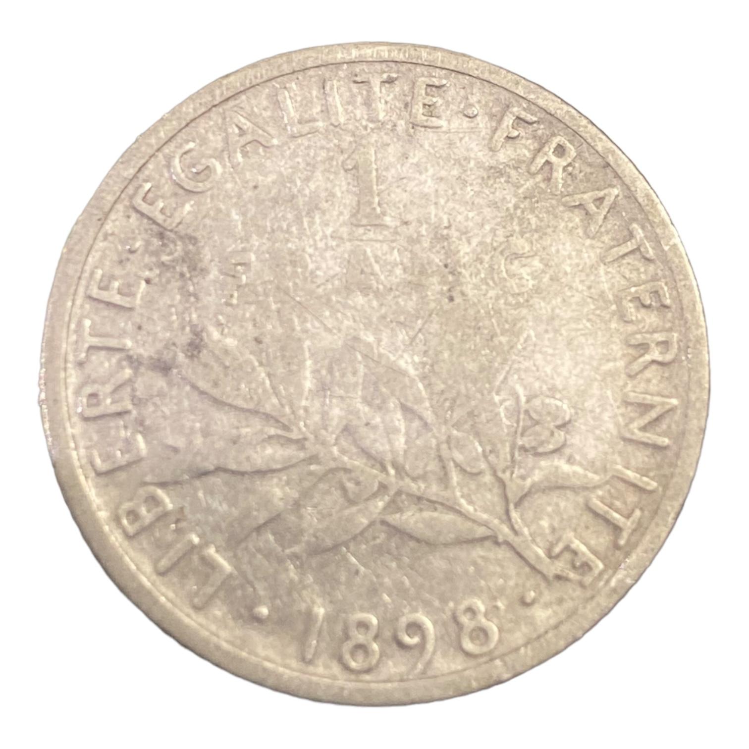 1 Franc Semeuse de 1898 à Paris