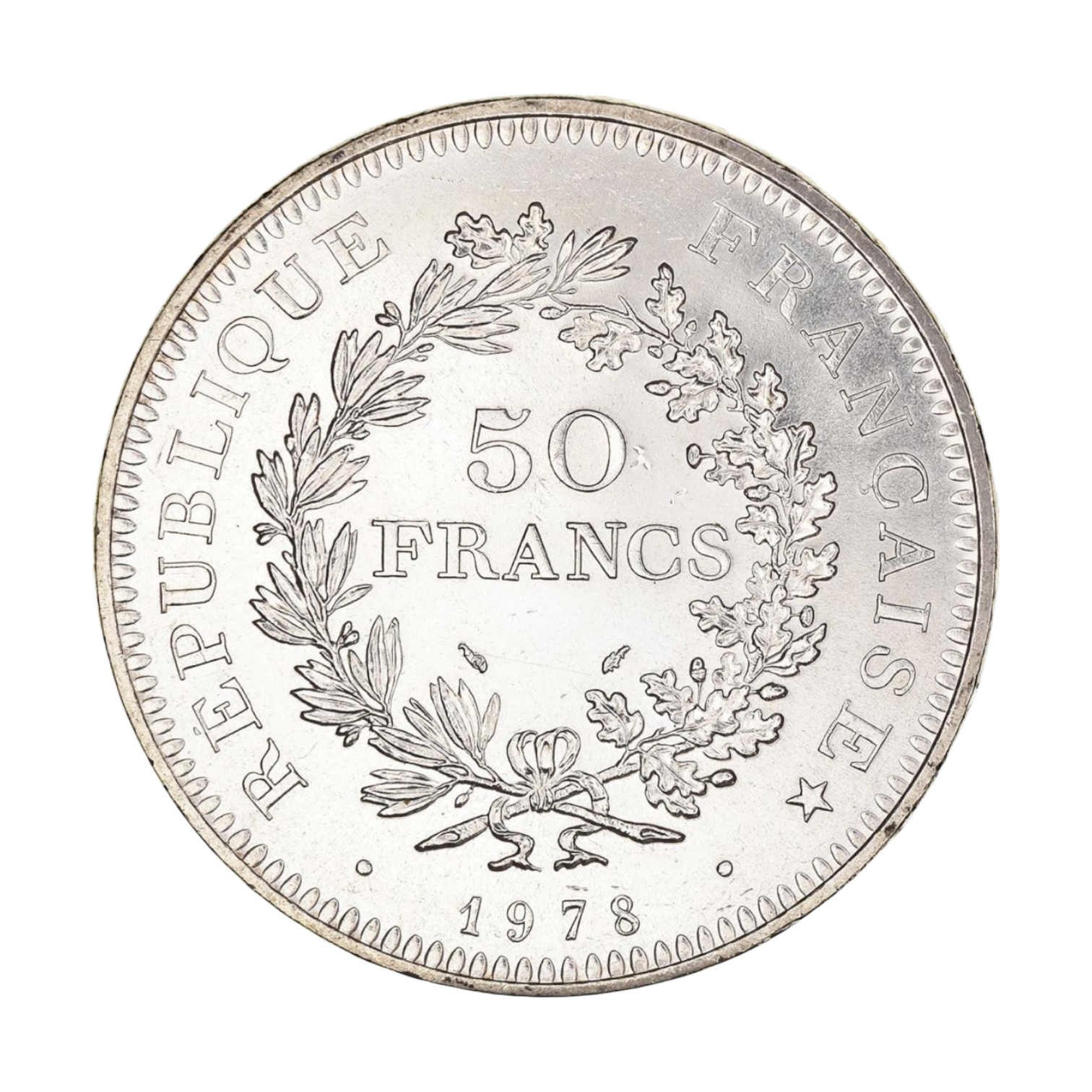 50 Francs Argent Hercule 1978