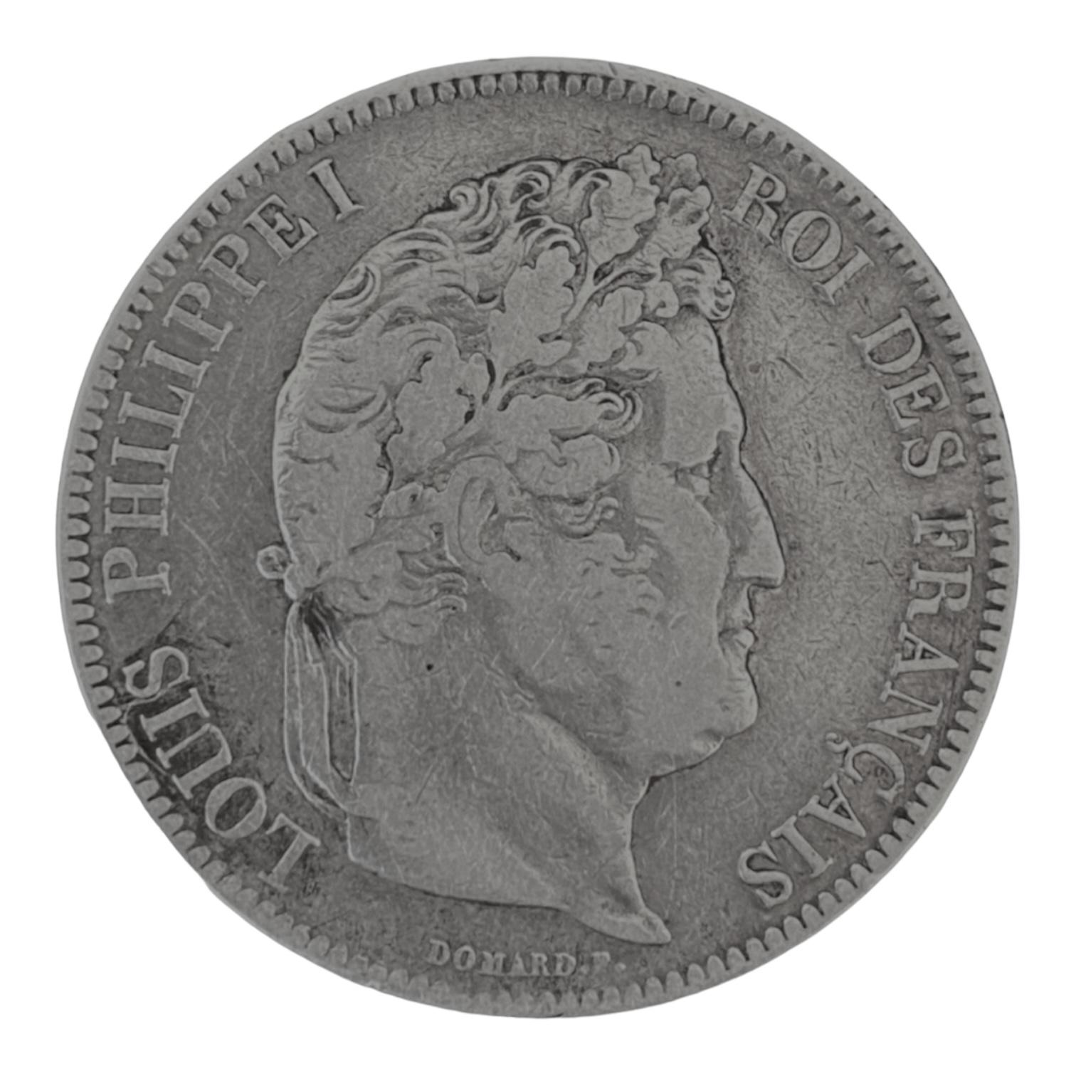 5 Francs Écu Louis-Philippe 1833 W. Lille