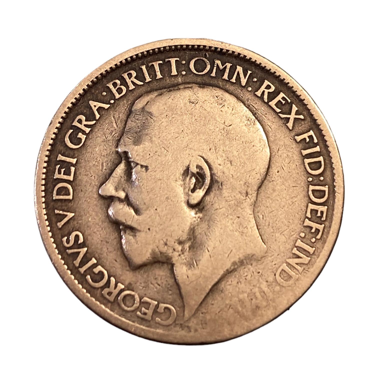 ROYAUME-UNI 1/2 Penny Georges V 1918