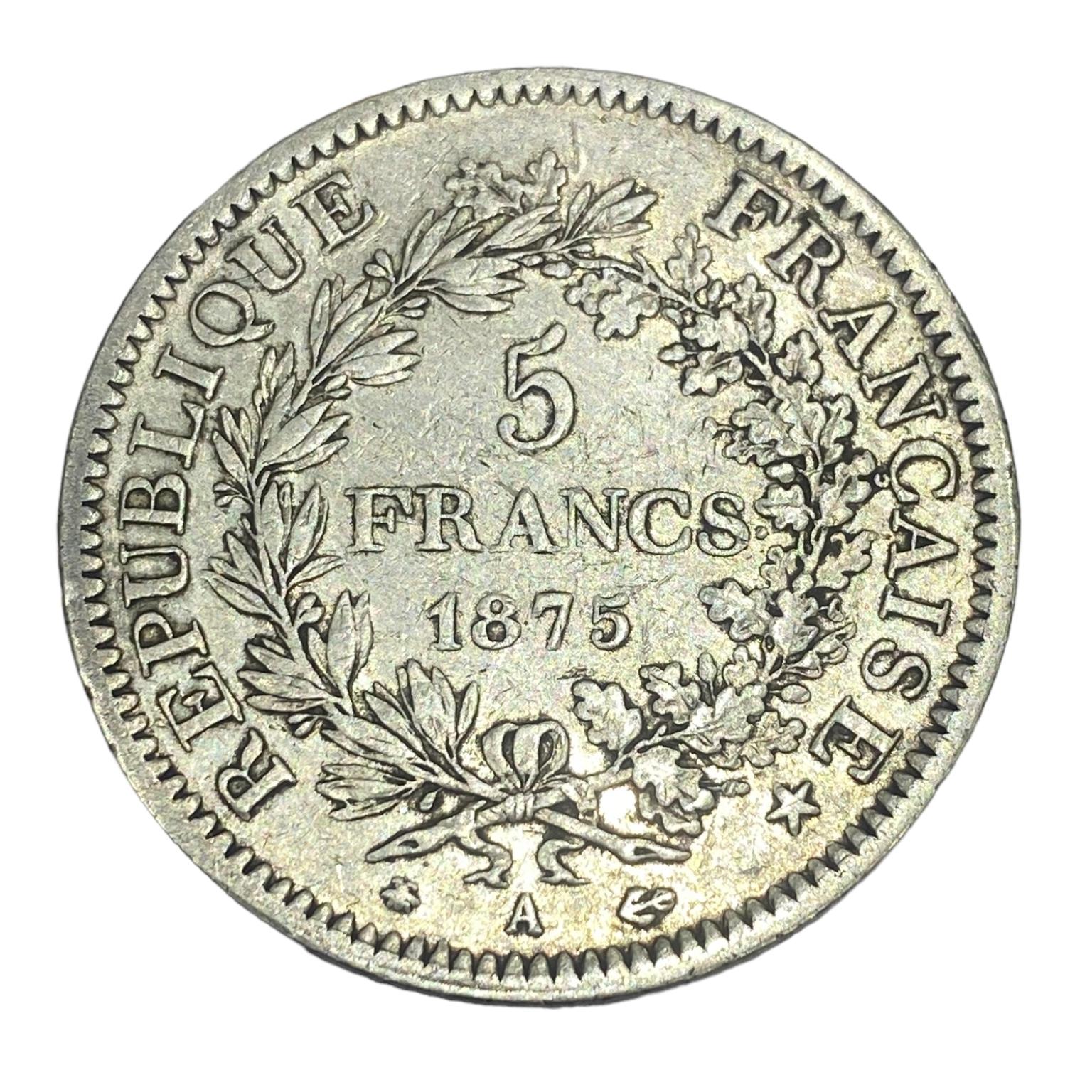 5 Francs Hercule 1875 PARIS