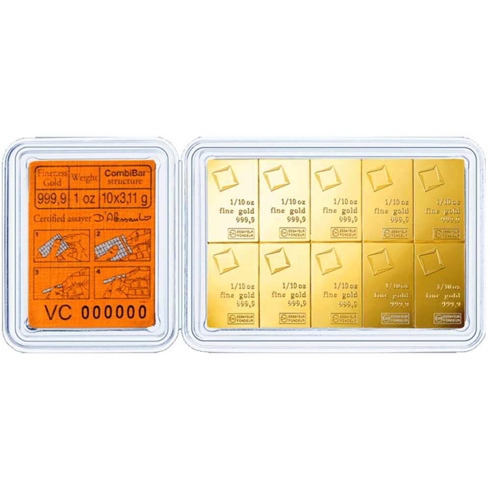 Lingotin Valcambi - Combibar - GENEVA - SUISSE