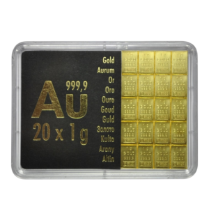 20 x 1 Gramme d'Or Fin Valcambi